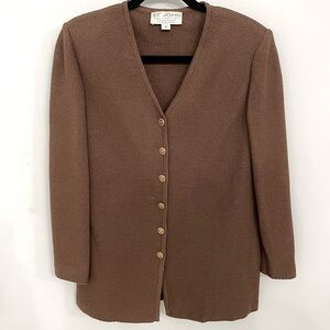 St. John Collection Brown Cardigan